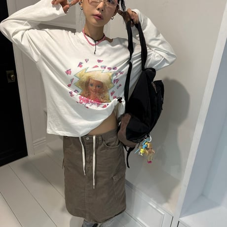 即納　Fw/* Pink Crush Barbie BIG ロンTEE/3カラー
