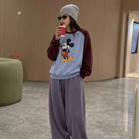 1092 raglan mickey sweat/2カラー
