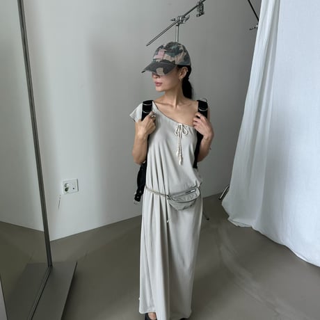 0917 over relax long one-piece/3カラー