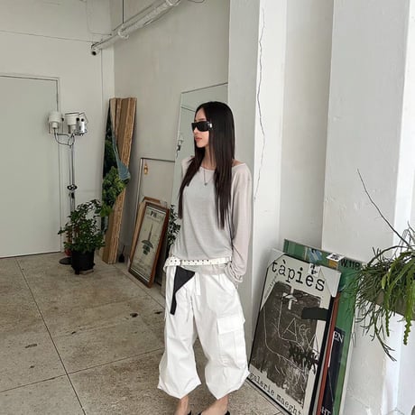 0941 back open long sleeve/3カラー
