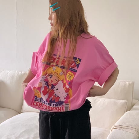 【数量限定】sera cat t shirt/2カラー