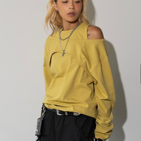 0999 Off-shoulder long sleeve/4カラー