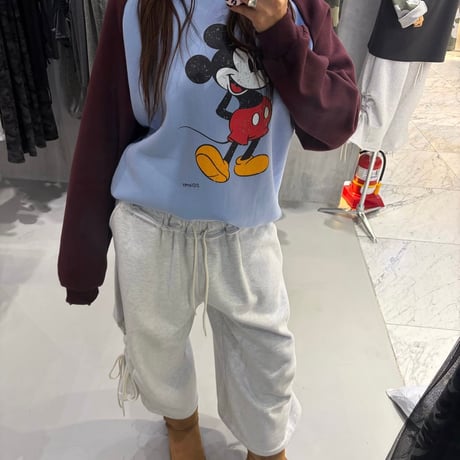 1092 raglan mickey sweat/2カラー