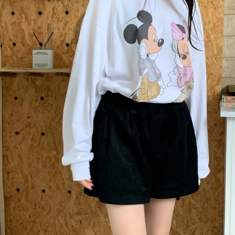 1036 Mickey & Minnie Long Sleeve Tee/2カラー
