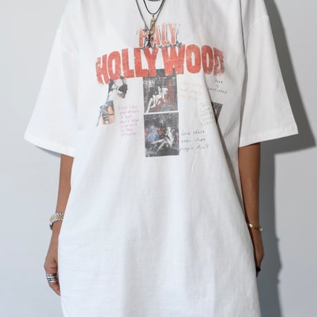 0987 Hollywood Graphic Over Tee/2カラー