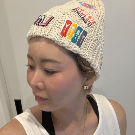 【即納】Wappen cotton Beanie ベージュ