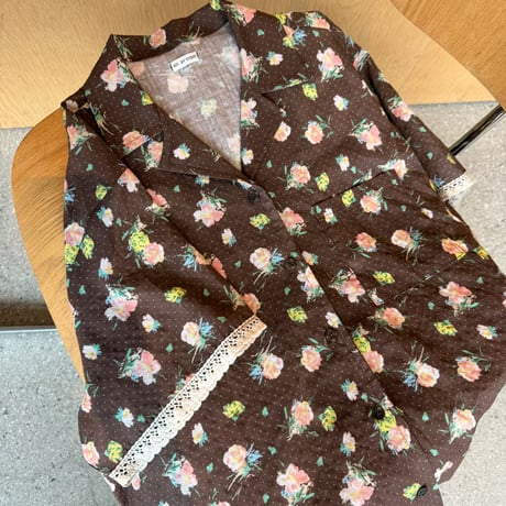 0891 flower garden shirt/3カラー