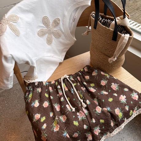 0892 flower garden pants/3カラー