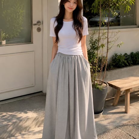 0943 flare summer pants/3カラー