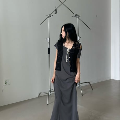 0917 over relax long one-piece/3カラー