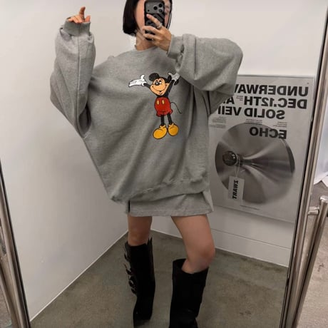 1082 MICKEY オーバー sweat/2カラー