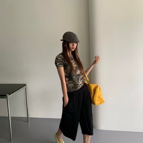 0836 damage camouflage tee/2カラー