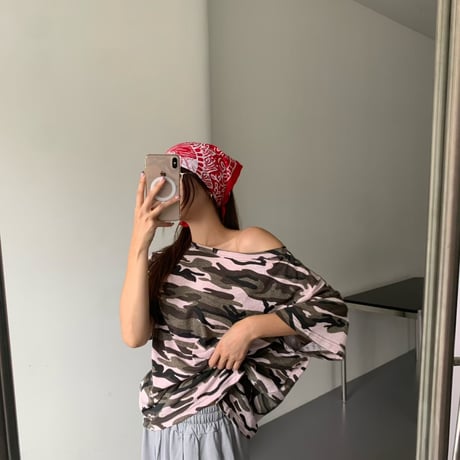 0942 camouflage over tee/4カラー