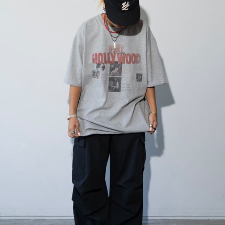 0987 Hollywood Graphic Over Tee/2カラー