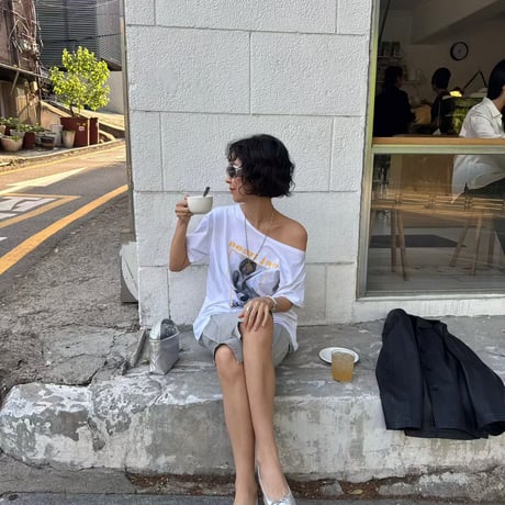 0960 graphic print tee/3カラー
