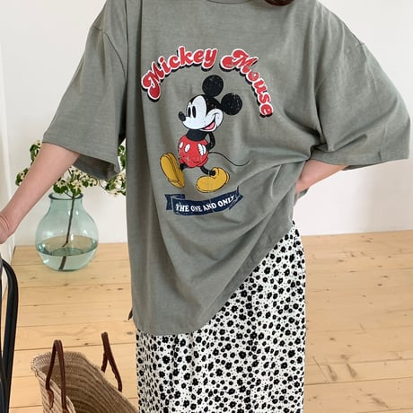 0916 古着風 New mickey tee/3カラー