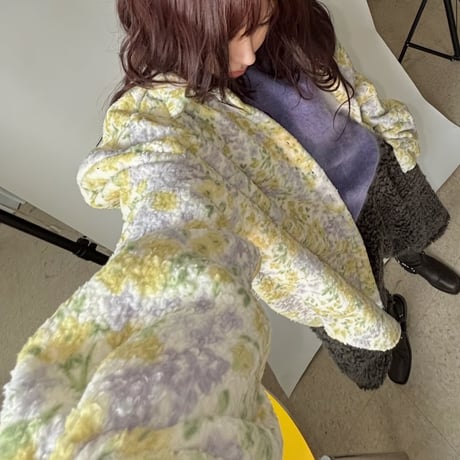 1083 Flower soft shirt jacket/2カラー