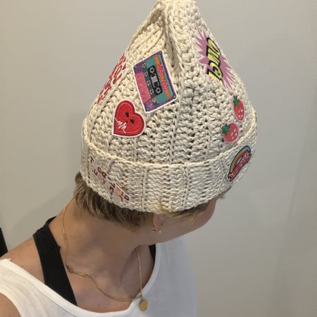 【即納】Wappen cotton Beanie ベージュ