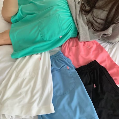 0926 colorful mesh half pants/5カラー