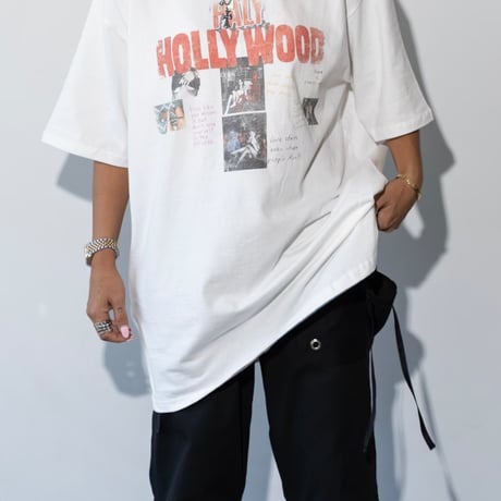 0987 Hollywood Graphic Over Tee/2カラー