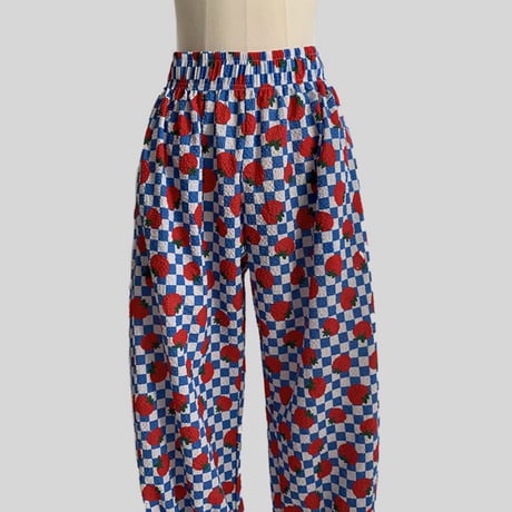 0888 tomato Capri pants/2カラー