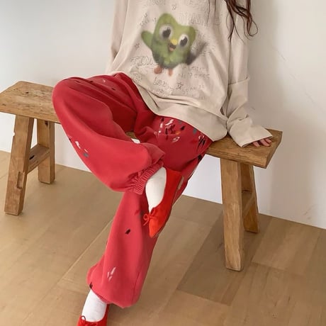 0969 Paint Splatter Jogger Pants/3カラー