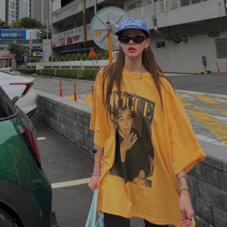 即納　0953 【数量限定】Vintage Boy Photo over tee shirt/2カラーあやさん着用