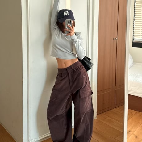 1090 Wide Corduroy Cargo Pants/3カラー