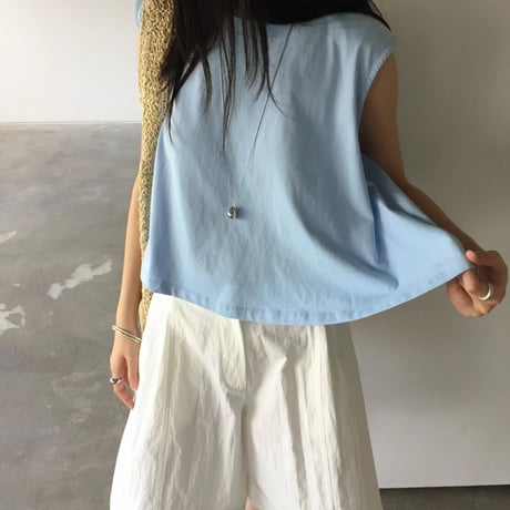 tuck flare tops/4カラー