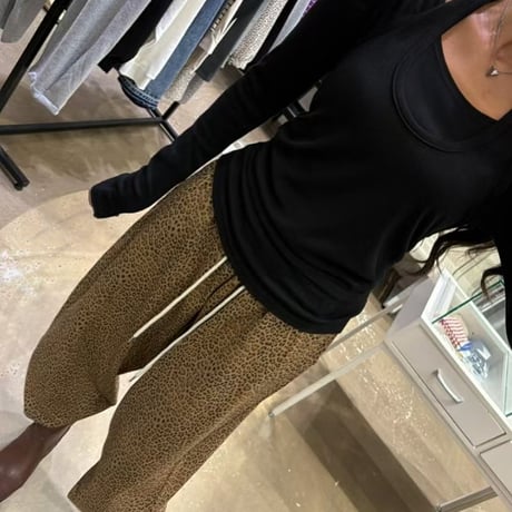 0991 Leopard Wide Lounge Pants/2カラー