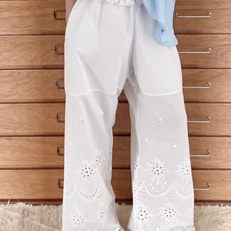 cutoff ruffle  pants/2カラー