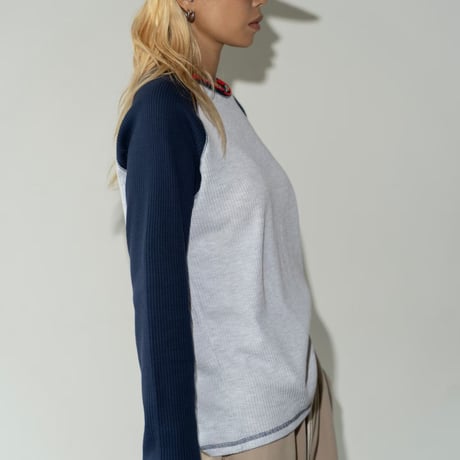 1002 color block raglan sleeve/2カラー