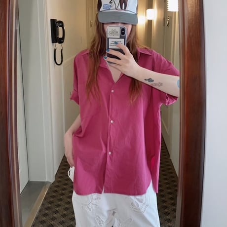 over size Pocket shirt/3カラー