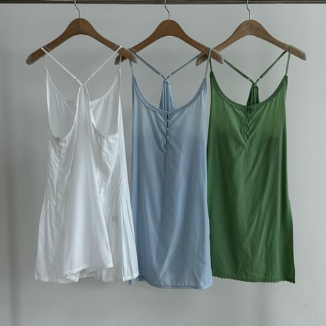 0920 side pleats back cross チュニック/3カラー