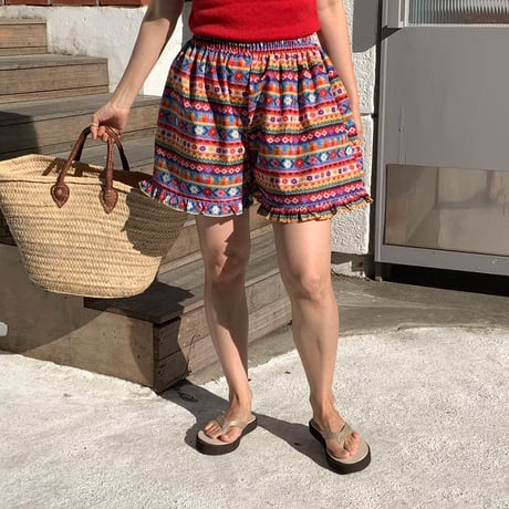 0911 chirorian half pants /ワンカラー