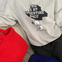 1081 SNOOPY lettering sweat