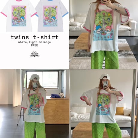Twins tee shirt/2カラー
