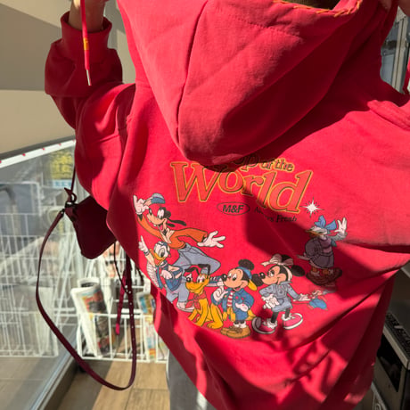 0998 mickey friends zip hoodie/3カラー