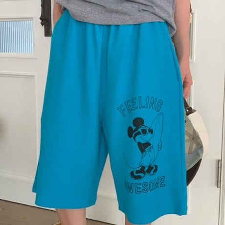 0929 surfing mickey half pants/3カラー
