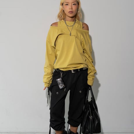 0999 Off-shoulder long sleeve/4カラー