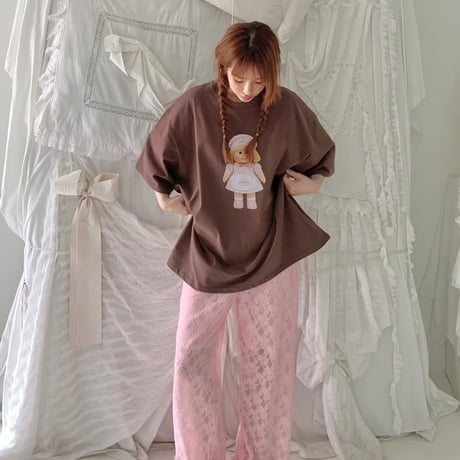 【数量限定】lace frill pants/3カラー