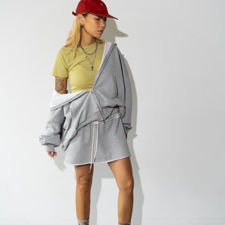 1004 Drawstring Layered Skirt/3カラー