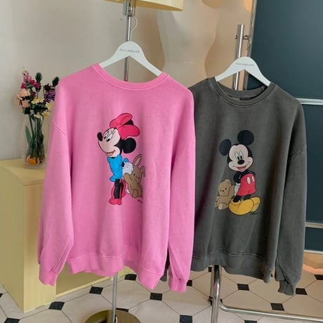 1031 Vintage Mickey & Minnie Sweat/2カラー