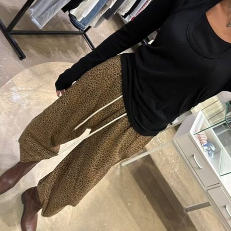 0991 Leopard Wide Lounge Pants/2カラー