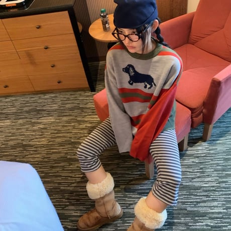 1074 Boarderフリースレギンスpants/3カラー