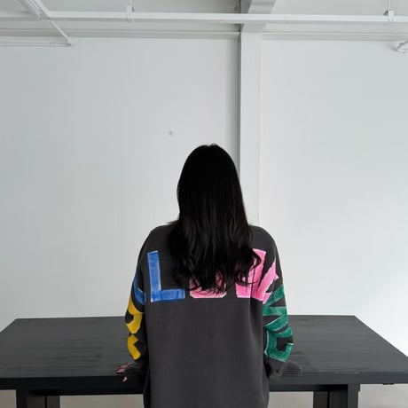 1070 colorful logo Knit/3カラー