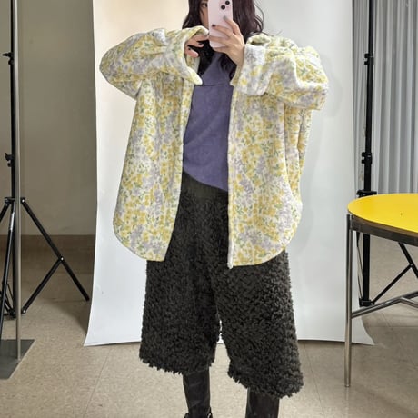 1083 Flower soft shirt jacket/2カラー