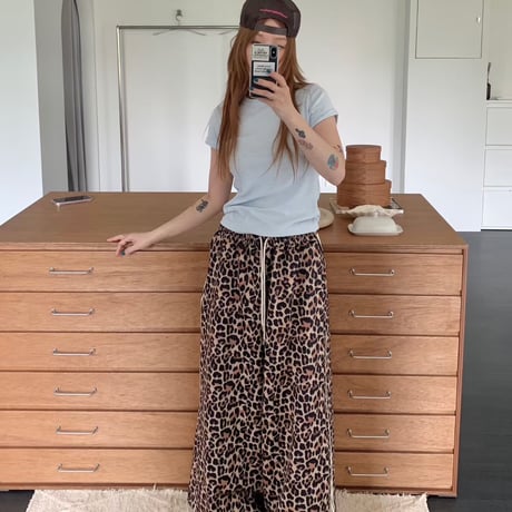 leopard long pants/ワンカラー