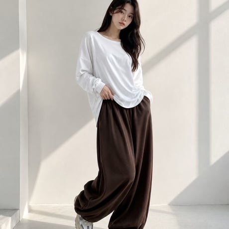 1007 Basic Soft Sweat Jogger pants/5カラー