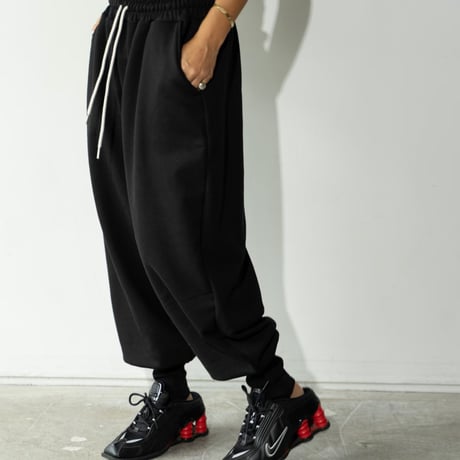 1003 Strap Hem Relax Jogger Pants/3カラー